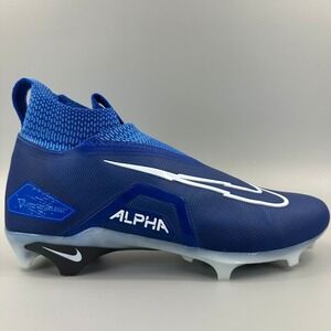 Nike Alpha Menace Elite 3 Football Cleats Men Size 11.5 Royal Blue White NEW